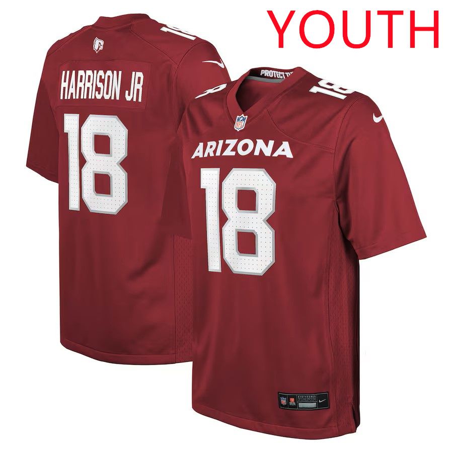 Youth Arizona Cardinals #18 Marvin Harrison Jr 2025 Nike Cardinal Player Game NFL Jersey